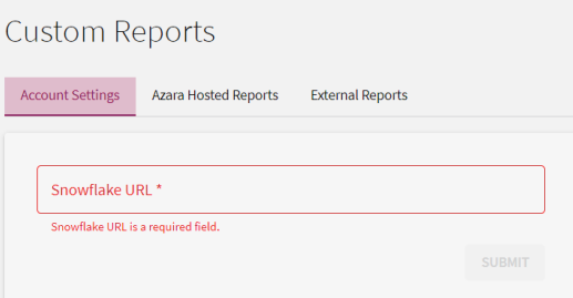Azara - Client Settings - Custom Reports