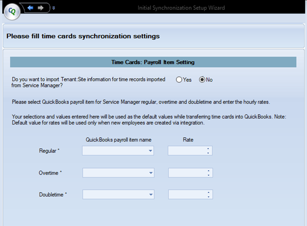 FSM - Sync - Explanation of Time Card Sync Settings