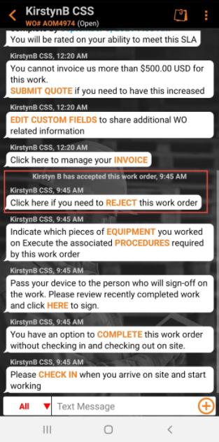 CorrigoPro - Mobile App - How To Manage a Work Order