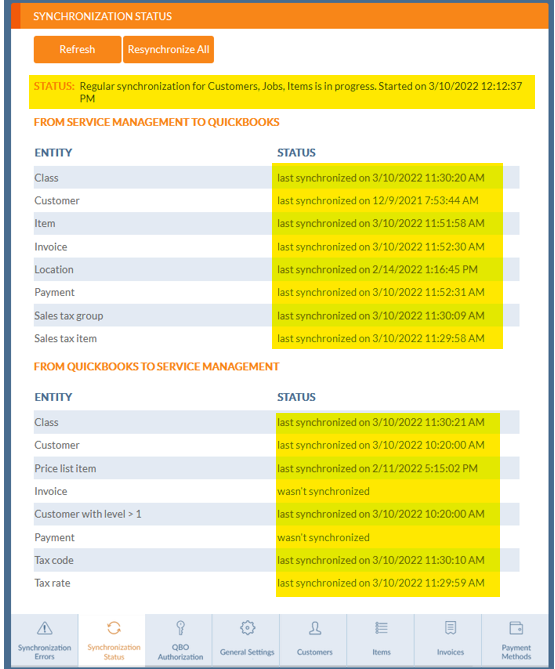 FSM Sync Disconnecting and Reconnecting the Sync with QBO